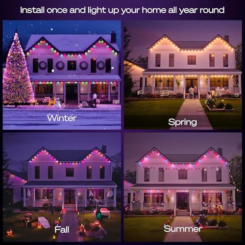 Philips Hue Festavia Permanent Outdoor String Lights, 80 Lights, 150ft - image 2