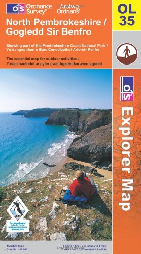 OS Explorer map OL35 : North Pembrokeshire / Gogledd Sir Benfro