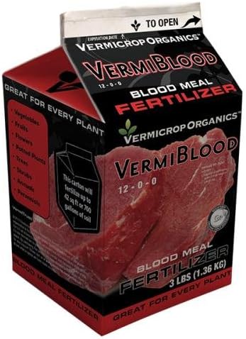 VermiBlood Blood Meal Fertilizer, 3 lb