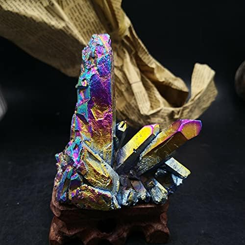 Health & Household Natural Crystal Electroplating Cluster Reiki C778