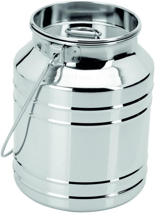 RATNA Stainless Steel Oil Container/Milk Pot, 1.8 L (Silver)