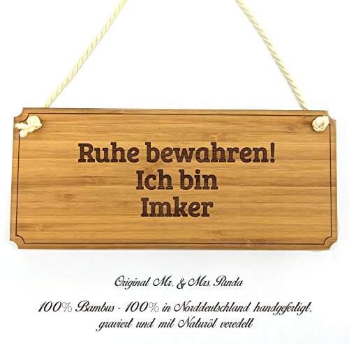 Mr. & Mrs. Panda Türschild Imker