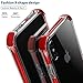 MATEPROX iPhone Xs Case iPhone X Case Clear Hybrid TPU Hard Cover with Thin Shockproof Bumper Protective Case for iPhone Xs/X 5.8'' (Red)