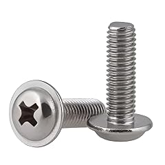 Rpi shop - M6 X 15mm Phillip Combi Washer Pan Head Screws, Combi (screw with washer), Fully Thread, Nickel Finish, Machine Thread, Quantity - 75 Pcs