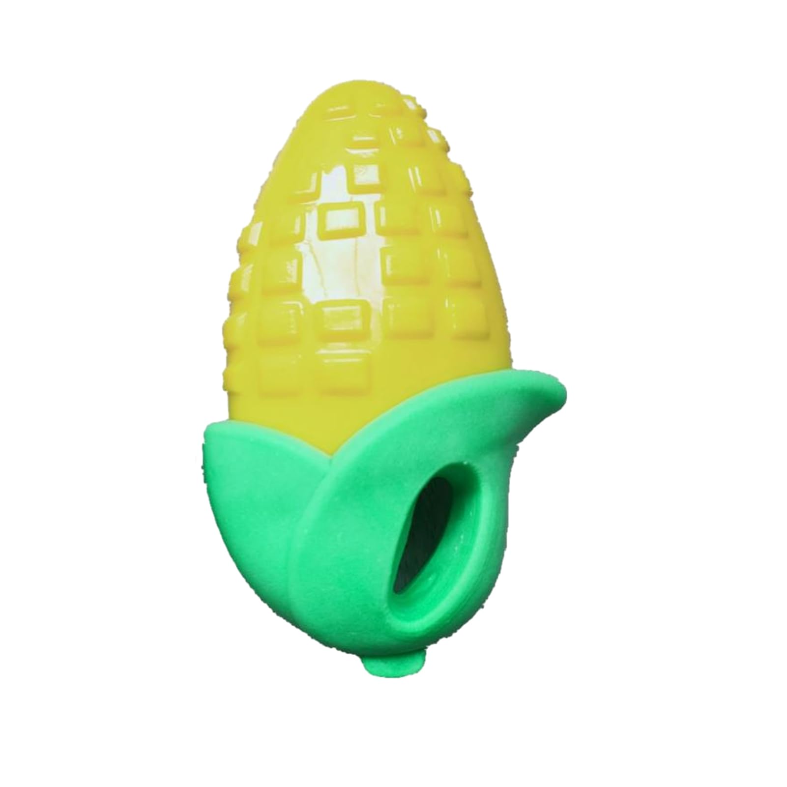 Bigougem Eggplant-shaped Dog Dental Toy Pet Interactive Teething Cute Corn Carrot Eggplant Bite-resistant Chew Soft Vegetable for Exercise Training Small Large Corn