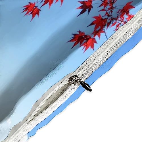 Parure de lit Mont Fuji 3 pièces en microfibre avec housse de couette et taies d'oreiller