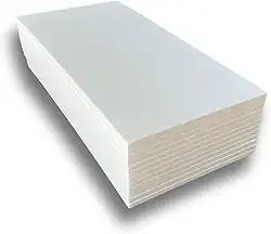 50 PLACAS DE ISOPOR ANTICHAMAS COM 10MM (1 CM) DE ESPESSURA - 100x50x1 CM - PARA FORRO, ISOLAMENTO ACÚSTICO.