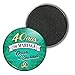 Badgmania Magnet Aimant Frigo 3.8cm 40 Ans de Mariage Noces d'Emeraude - Anneaux Anniversaire Mariage