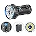 Olight Marauder 2 14000 Lumens Rechargeable LED Flashlight X7R Upgrade, Spot and Flood Beam Ultra Bright Soda Can Size Search Light with Built-in Battery Pack and Charger (Black)