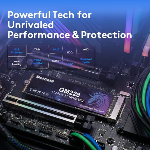 Bestoss 1TB NVMe M.2 SSD PCIe 3.0 2280 Internal SSD, Up to 2400MB/s | PCIe3.0 SSD, 3D NAND Dynamic SLC Cache, For Students, Home Entertainment, Office Work, Compatible with PC Desktops or Laptops - Image 8