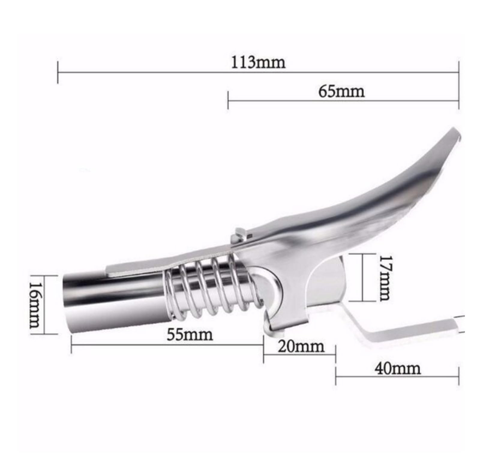 Lot De 10 Buses Pointues Pour Pistolet à Graisse - Alliage, Filetage 1/8", Pour Espaces étroits
