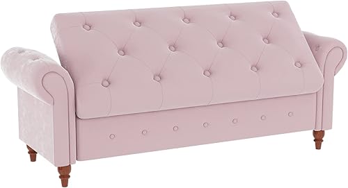 Miniatura 4 de Banco de almacenamiento copetudo de 63 pulgadas para el extremo de la cama, banco otomano de almacenamiento tapizado de terciopelo para dormitorio,