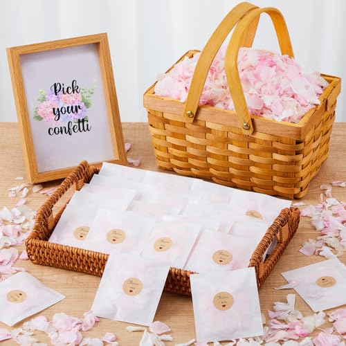 Wavwavw Biodegradable Confetti, Dried Hydrangea Flower Petals with Throw Me