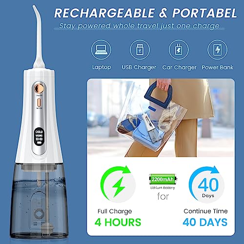 350ML-Powerful-Water-Picks-for-Teeth-Cleaning-and-Flossing-OLED-Display-Electric-Cordless-Water-Flosser-with-5-Modes-6-Jet-Tips-Portable-Water-Dental-Flosser-for-Daily-Oral-Care-Gifts-for-Women-Men