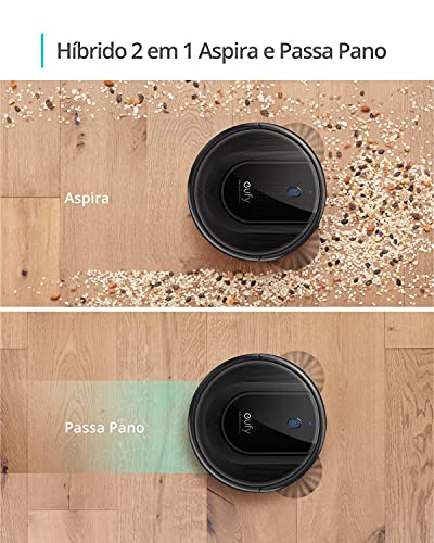 Eufy by Anker G10 Robô Aspirador de Pó Híbrido, Navegação Dinâmica Inteligente, Super Sucção 2000Pa,