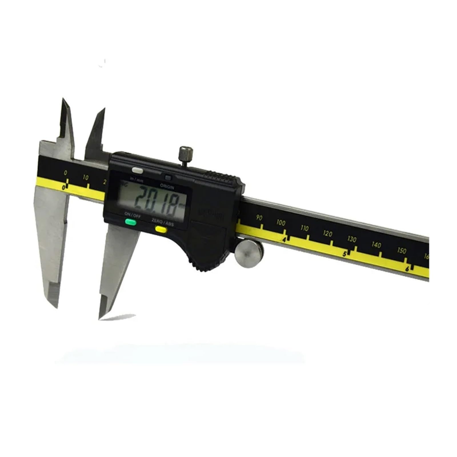 Mikrometr, 150mm 200mm 300mm Origin Mode Suwmiarka cyfrowa ze stali nierdzewnej Elektroniczna suwmiarka Mikrometr +Bo do gospodarstwa domowego(0-300mm 12inch)