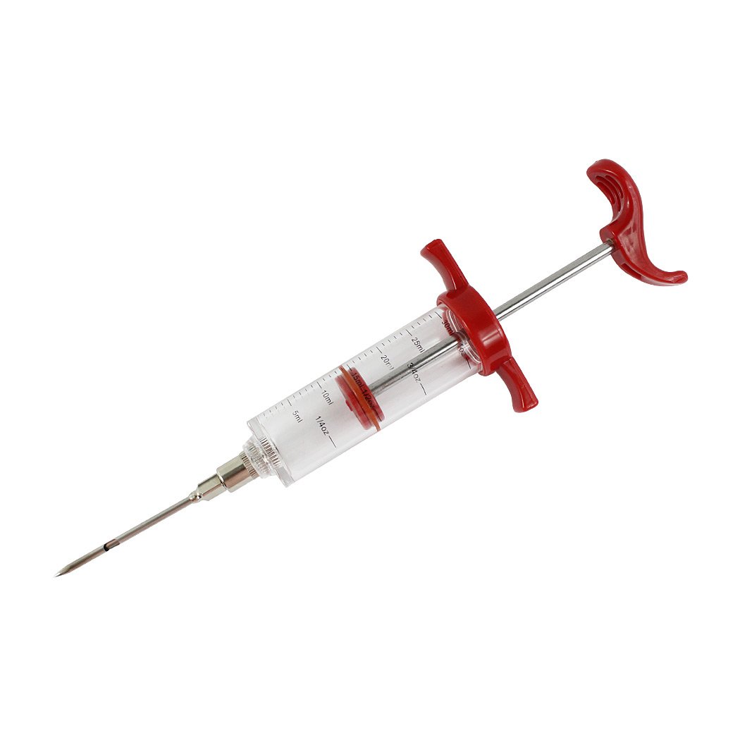 SIPLIV Plastic Turkey Syringe BBQ Tool Cook Meat Marinade Flavor Injector for Beef Chicken Grill Cooking - 2 Pcs a Set