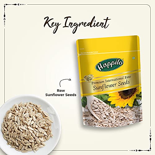 Image of Happilo Premium Raw Sunflower Seeds for Eating Without Shell 250g, Healthy Protein Snack for Diet Food (Pack of 3)