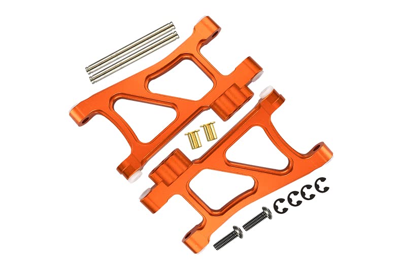 Tamiya TT02B Upgrade Parts - Aluminum Front Lower Arm Set (1 Pair, Red) - View #2