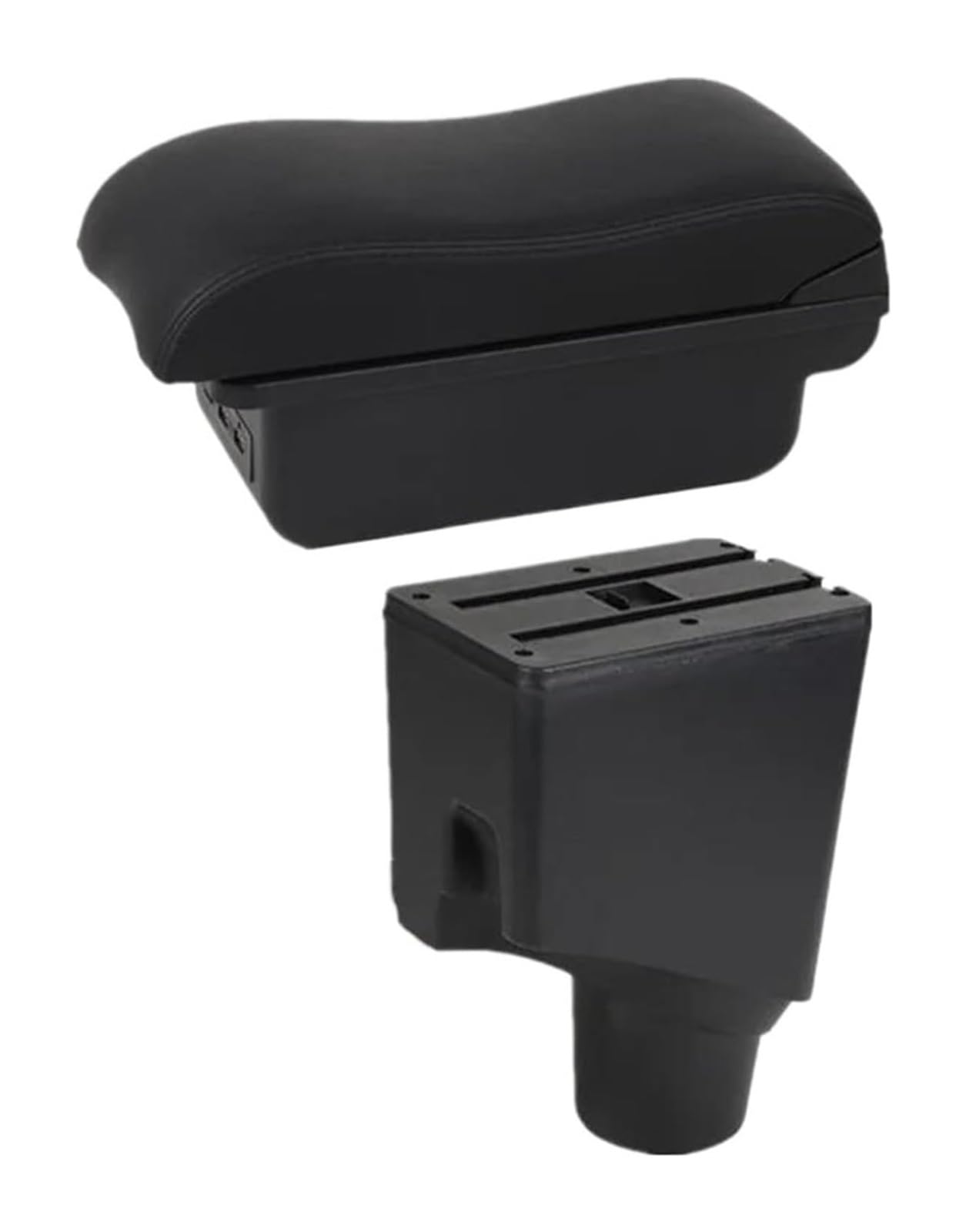 Hckclmbmzw B2 Black Line 3Usb For Toyota For Yaris For Hybrid 2015-2023 Car Armrest Box Interior Dedicated Retrofit Parts Accessories Car Armrest Center Console(B2 Black Line 3Usb)