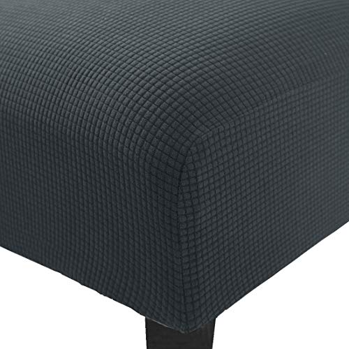WOMACO Armless Accent Chair Slipcover Stretch Accent Slipper Chair Cover Removable Oversized Big Chair Furniture Protector Slip Cover for Home Hotel (Dark Gray, 1)