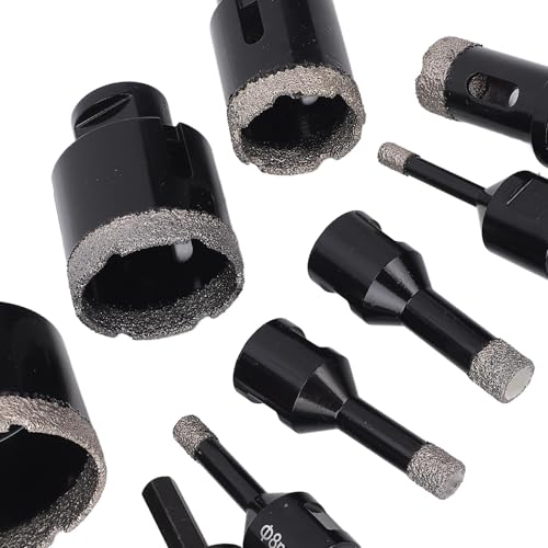 Juego de Brocas de Diamante de Alta Dureza, 8 Piezas, 6-68 mm, Rosca M14, Fresa para Agujeros en Cerámica, Granito y Mármol, Uso en Seco y Húmedo con Convertidor miniatura 4