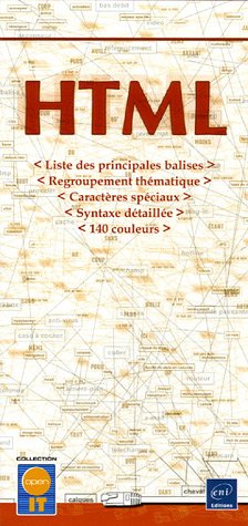 Télécharger HTML : Liste des principales balises - Regroupement thématique - Caractères spéciaux - Syntaxe d livre En ligne