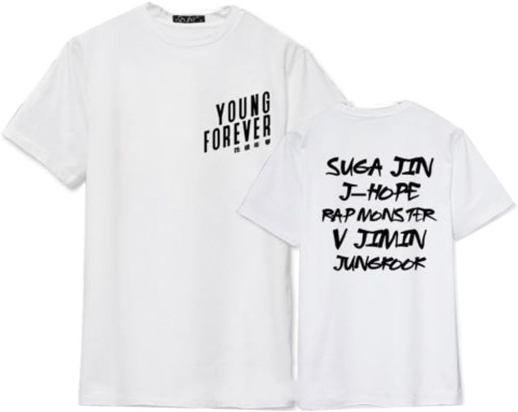 ATERAIN Bangtan Boys Tshirt BTS Young Forever T-shirt Suga JIMIN Tee