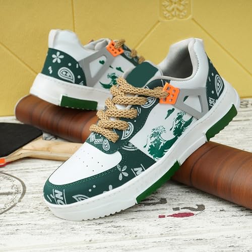 Image of BAERU Men's Casual Shoes | Stylish & Comfortable Sneakers | Lightweight Synthetic Upper | Cushioned Insole for All-Day Comfort | Perfect, Office, Travel & Outings