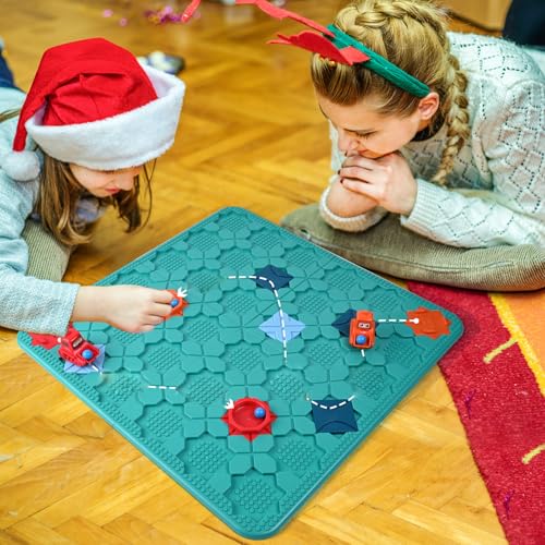 Weinsamkeit Logische Straßenbauspiele, STEM-Brettspiel, Große pädagogische Smart Brain Teasers Puzzles Spielzeug, Vorschule Montessori Geschenke für Jungen Mädchen Alter 4-8 Jahre alt, 57 x 57cm
