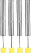 Amosfun Set of 4 Universal Hydraulic Dampers for Kitchen Waste Bin Stainless Steel Soft Silent Closing Mechanism Lid Damper Replacement Compact Piston