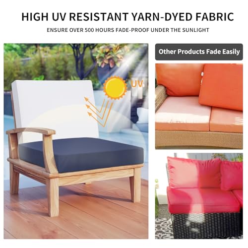 Easy-Going Waterproof Patio Cushion Covers 24x22x4 inch 4 Pack by Easy-Going - Used condition - Image 3