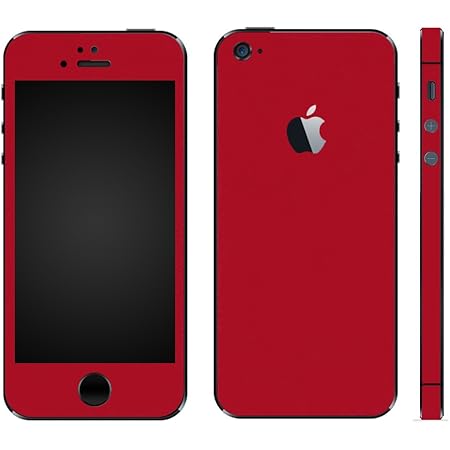 Amazon Wraplus For Iphonese 第1世代 Iphone5s 5 全31色 レッド スキンシール フィルム ケース カバー 背面 側面 スキンシール 通販