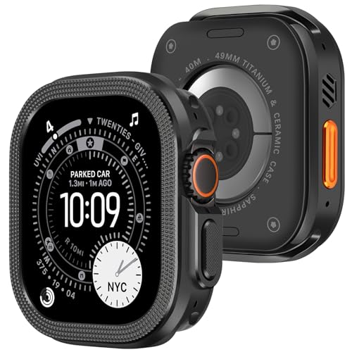 Coque Apple Watch Ultra 3 49mm antichoc Amizee bumper 2 en 1 ultra résistant