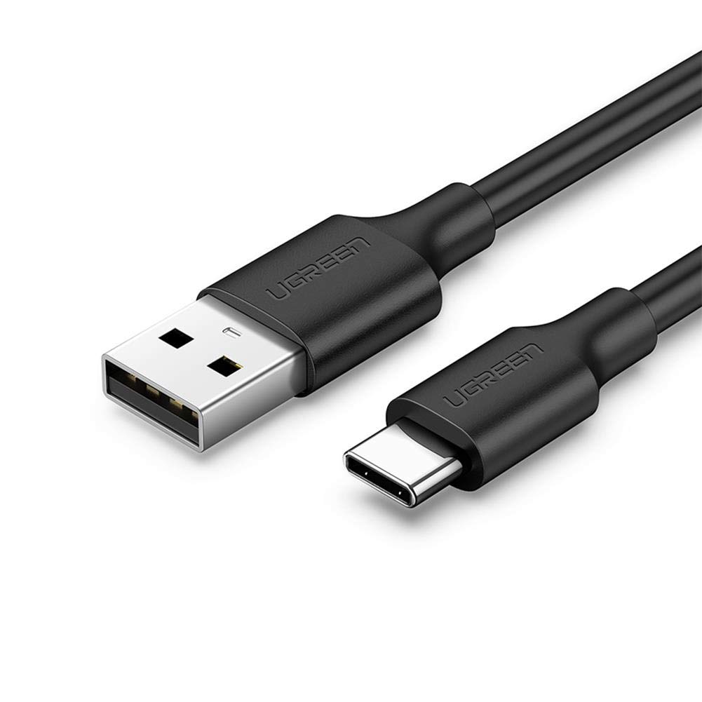UGREEN 2.0 A USB-A & USB-C & Şarj ve Data Kablosu, 50 Santimetre, Siyah, 60115