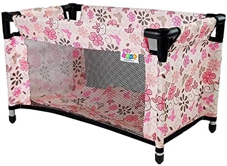 White Pink Cot for Dolls