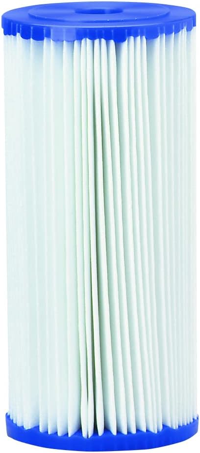 Pentair Pentek R30-BB Big Blue Sediment Water Filter, 10-Inch, Whole House Pleated Polyester Filter Cartridge, 10" x 4.5", 30 Micron