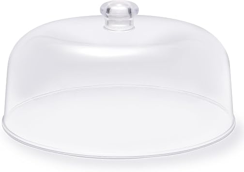 11-inch Plastic Acrylic Cake Dome Cover, Suitable for Cake Stand Plates Transparent Cake CoverTransparent Handle