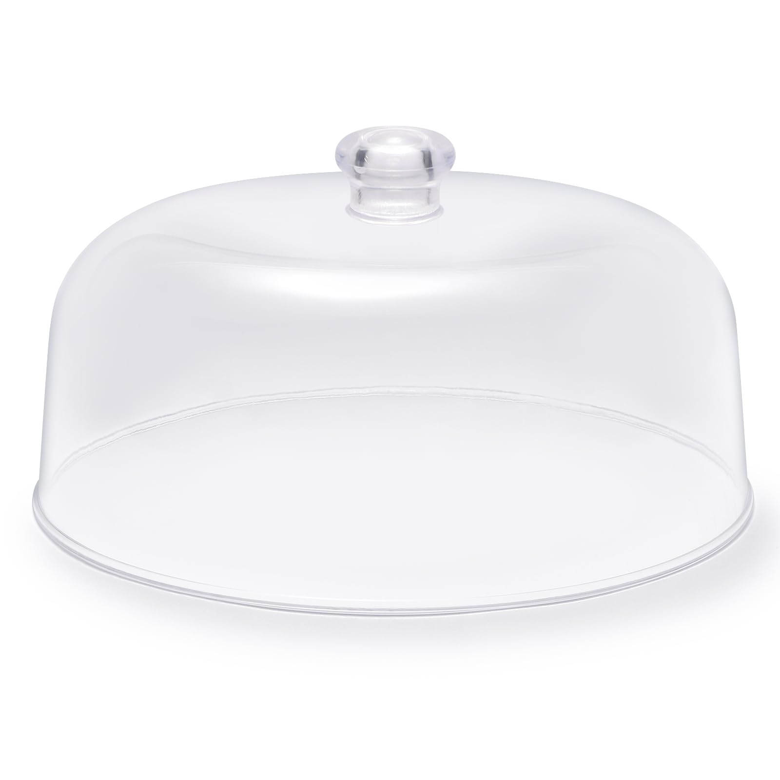 Photo 1 of 11-inch Plastic Acrylic Cake Dome Cover, Suitable for Cake Stand Plates Transparent Cake Cover(Transparent Handle)