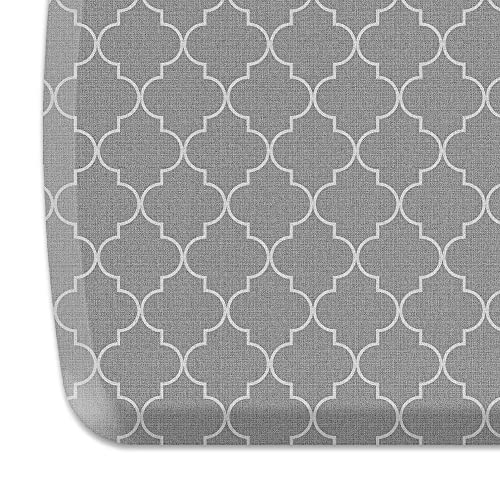 GelPro Elite Kitchen Mat in Trellis Classic Grey