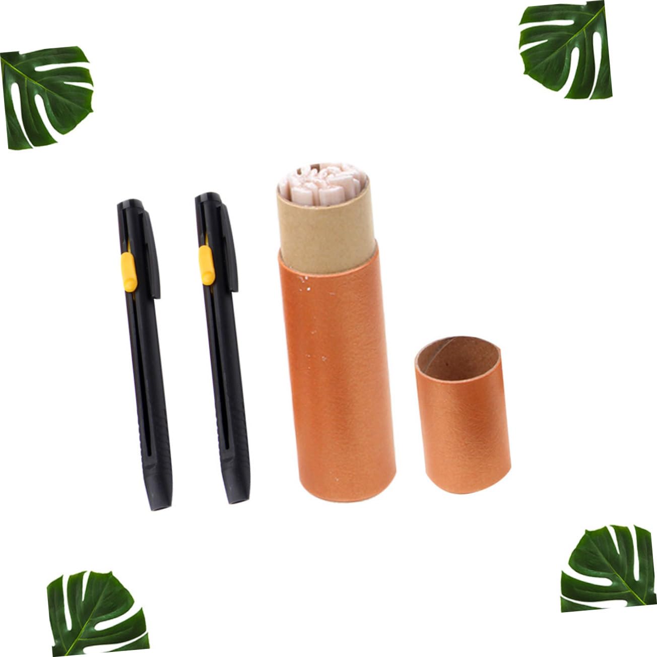 TEHAUX 60piezas Tiza De Sastrería Reemplazable De Tiza Para Costura Accesorios De Costura Con Estuches De Bolígrafo Herramienta Útil Para Hacer Ropa