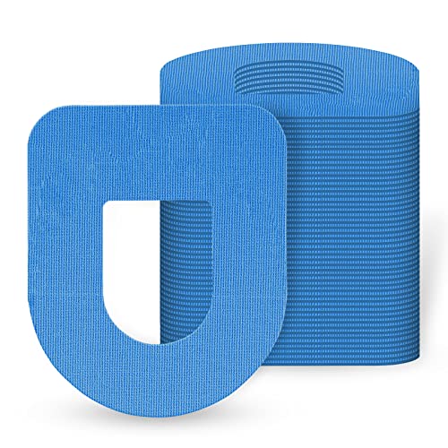 MEDMEX Parches para Insulet Omnipod (Paquete de 25), Impermeables, Transpirables, Respetuoso y Adhesivos CGM Sensor Parches, (Azul) Cover