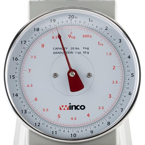 Winco Analog Receiving Scale with Dial, 8"