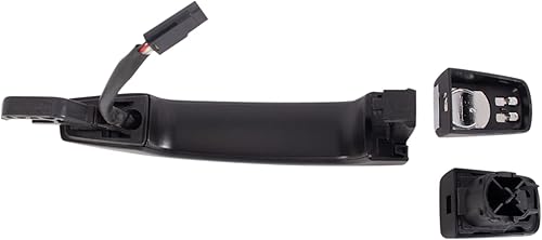 Miniatura 480 de TRQ Manija de la puerta exterior trasera izquierda del lado del conductor negra compatible con Honda Civic 2001-2005