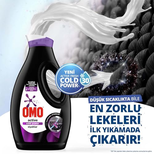 Omo Active Cold Power Siyahlar İçin Sıvı Çamaşır Deterjanı 1690 ml