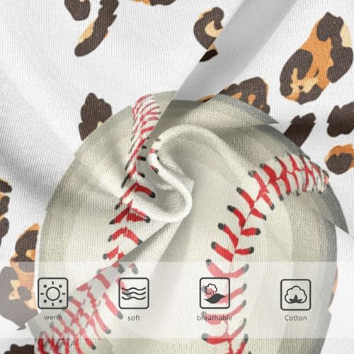 Designer Toddler Underwear Custom 2t Cotton Little Girl Panties Cool Baseballs Leopard Print White Briefs Underpants3