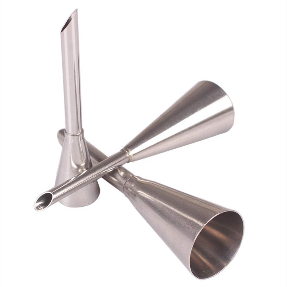 Cream Icing Piping Nozzle, 3pcs Stainless Steel Puff Piping Nozzle Tip Pastry Cake Baking Sugar Craft Decorating Tools