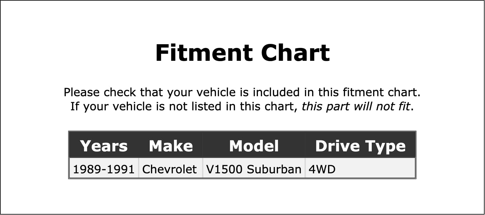 Locking Hub Service Kit Compatible With Chevrolet V1500 Suburban 4WD 1989 1990 1991 PC-396101