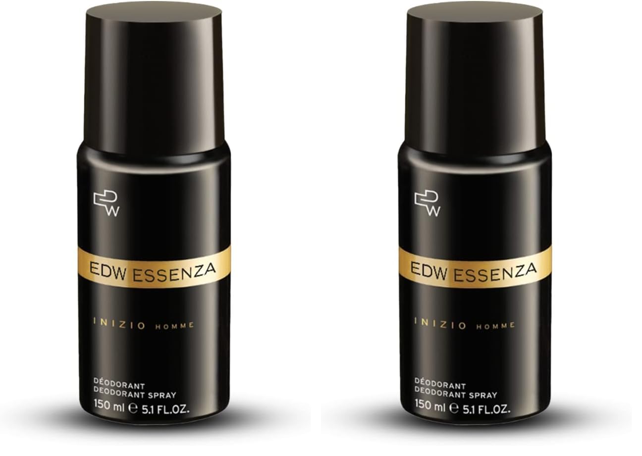 EDW Essenza Inizio Homme Luxury Perfume Spray for Men 150ml | Deodorant for men (Pack of 2)-image-20