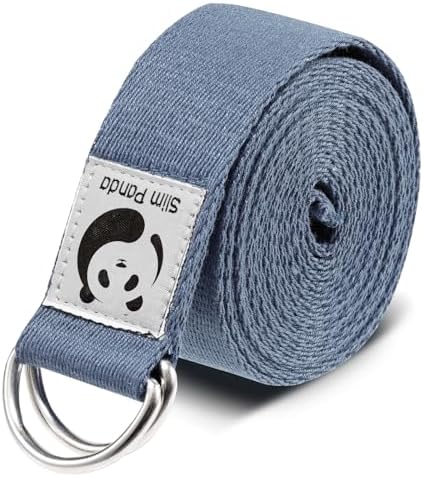 Slim Panda Yoga Strap for Stretching,Cotton Yoga Strap with Adjus...